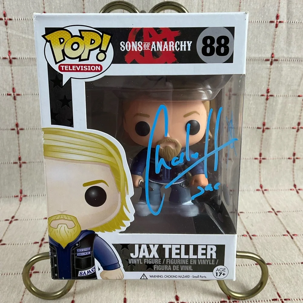 JSA Witnessed Charlie Hunnam Signed Funko Pop! Jax Teller #88 Sons Of Anarchy - Picture 3 of 12